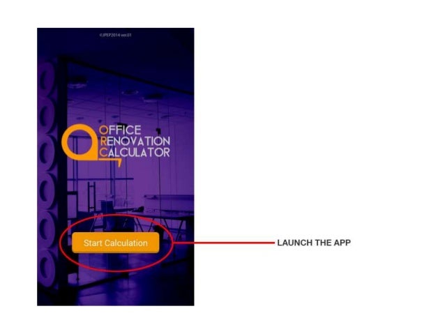 office renovation calculator user s manual