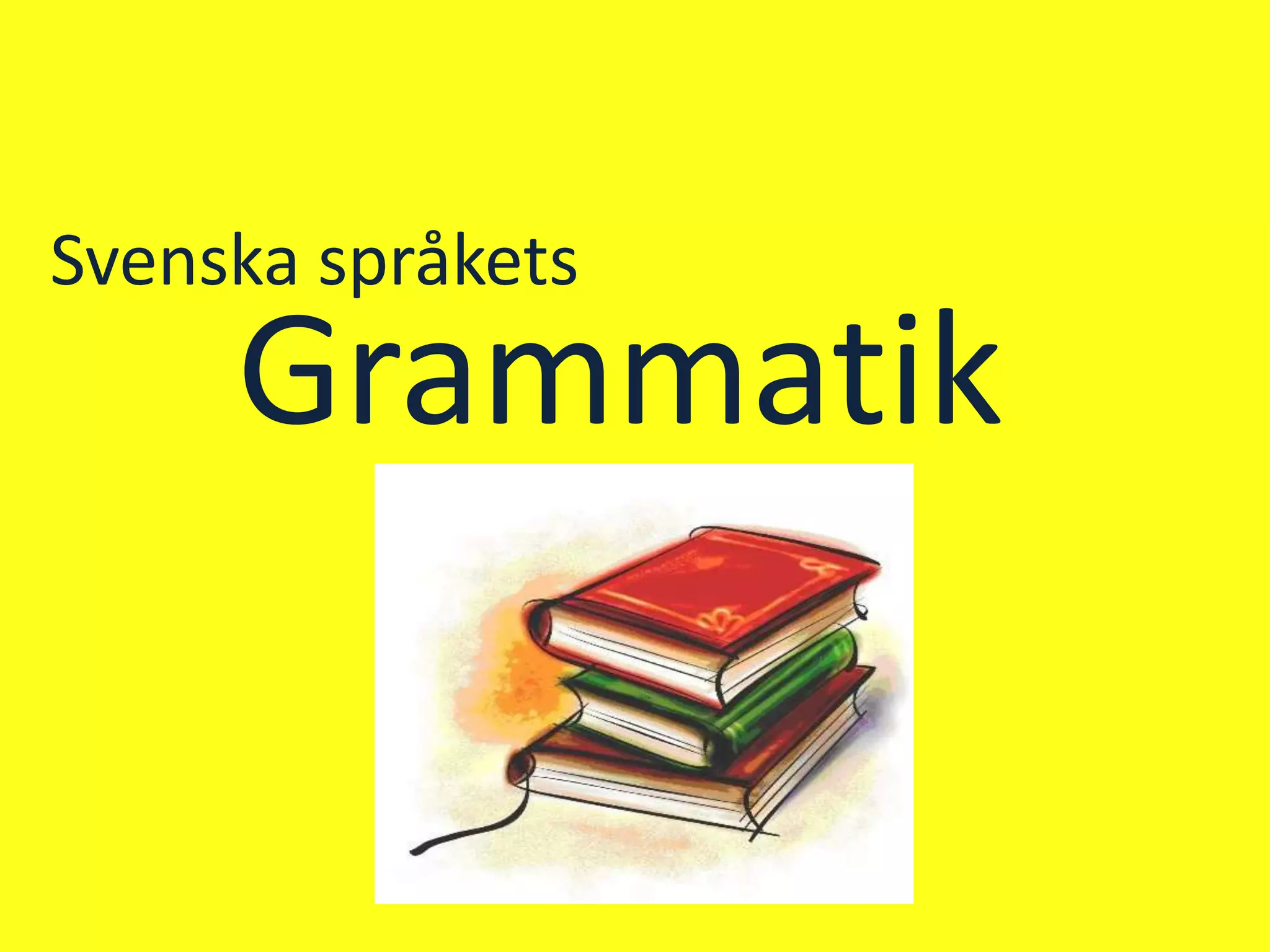 Ordklasser | PPTX