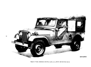 Figure 2. Truck, Ambulance: front line, x-ton, 4 x 4, M170-left front view, top up
 