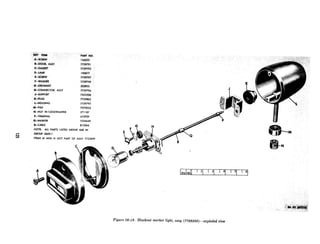 iii REM PART NO.
A-SCREW 134225
&DOOR, ASSY 7729791
c-e&cm 7729793
190877
E--SCREW 7729797
F-WASHER 7729799
t3-aOMMEf 502852
&-CONNECTOR, ASSY 7729796
J-SUPPORT 7353508
JC-PLUG 7729802
i-HOUSING 7729792
M-PAD 7375023
N-NUT W/LOCKWASHER 271187
P-TERMINAL 572929
Q-MARKER 7524649
R-CABLE 812364
NOTE: ALL PARTS LISTED ABOVE ARE IN P
GROUP 0609.1
ITEMS M AND N NOT PART OF ASSY 7723899
Figure 06-13. Blackout marker light, assy (7728899)-exploded view
 