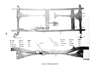 KEY ITEM
A-CLIP
&-LINE, Asw
C-LINE, ASSY
PART NO
140776
WO-905858
WO-905857
GROUP
1204.5
1204.5
1204.5
KEY ITEM
D-CLIP
E-LINE, ASSY
F-BAR
PART NO
145409
WO-808905
WO-9061R
-.
GROUP
12046
1204.5
1204.1,
_.._______._~--.
Figure 12-8. Brake system (Ml 70)
 