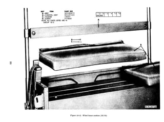 PART NO
A-REST WO-683013
B-CUSHION, ASSY WO-691543
C-WASHER 14024 1
D-SCREW 74 18660
NOTE: ALL PARTS LISTED ARE IN
GROUP 1812
Figure 18-15. Wheel house cushion (Ml 70)
 