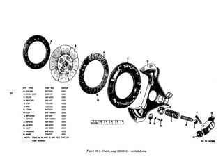 KEY ITEM PART NO. GROUP
A-FACING 8677053 0201
B-DISK, ASSY 8328127 0201
C-PLATE ABF-4495 0201
D-BRACKET ABF-657 0201
E-CUP 7351395 0202
F-PIN 7375797 0202
G-LEVER 0671275 0202
H-CllP ABF-130003 0202
J-RETAINER ABF-659 0202
K-SPRING A&l 30002 0202
L-SPRING ABF-2825 0202
M-SCREW ABF-.U94 0202
N-NUT ABF-2322 0202
?-WASHER Am4234 0202
#-aNET 7705721 0201
MOTE, ITEMS A, B, At40 Q ARE NOT PART OF
AS6Y 8328265
Figure 02-f. Clutch, assy (8328265)-exploded view
 