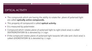 Optically Active Def Ord and cd | PPTX