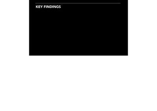 KEY FINDINGS
 