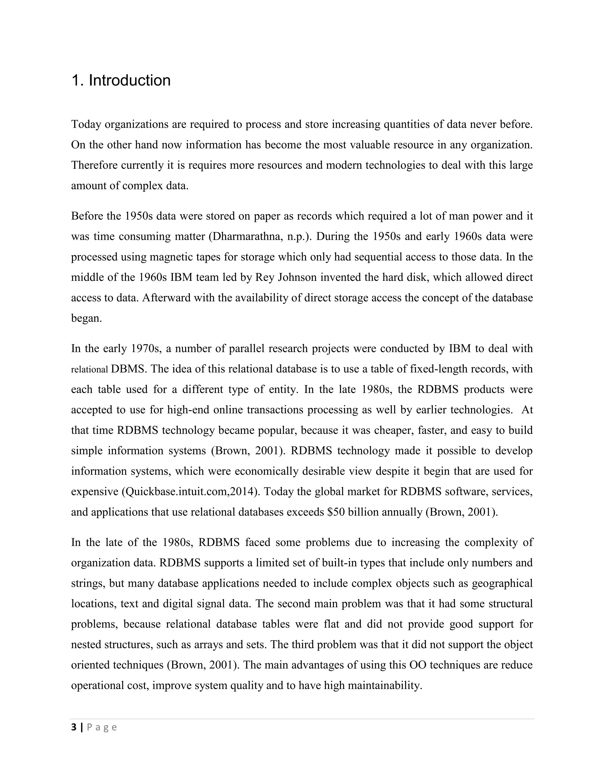 Object-Relational Database Systems(ORDBMSs) | PDF