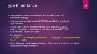 Subtype Definiton Ordbms | PPTX