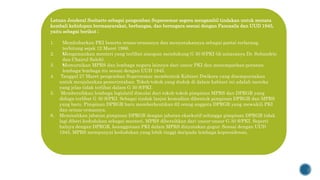 Letnan Jenderal Soeharto sebagai pengemban Supersemar segera mengambil tindakan untuk menata
kembali kehidupan bermasyarakat, berbangsa, dan bernegara sesuai dengan Pancasila dan UUD 1945,
yaitu sebagai berikut ;
1. Membubarkan PKI beserta ormas-ormasnya dan menyatakannya sebagai partai terlarang,
terhitung sejak 12 Maret 1966.
2. •Mengamankan menteri yang terlibat ataupun mendukung G 30 S/PKI (di antaranya Dr. Subandrio
dan Chairul Saleh).
3. •Memurnikan MPRS dan lembaga negara lainnya dari unsur PKI dan menempatkan peranan
lembaga-lembaga itu sesuai dengan UUD 1945.
4. Tanggal 27 Maret pengemban Supersemar membentuk Kabinet Dwikora yang disempurnakan
untuk menjalankan pemerintahan. Tokoh-tokoh yang duduk di dalam kabinet ini adalah mereka
yang jelas tidak terlibat dalam G 30 S/PKI.
5. Membersihkan lembaga legislatif dimulai dari tokoh-tokoh pimpinan MPRS dan DPRGR yang
diduga terlibat G 30 S/PKI. Sebagai tindak lanjut kemudian dibentuk pimpinan DPRGR dan MPRS
yang baru. Pimpinan DPRGR baru memberhentikan 62 orang anggota DPRGR yang mewakili PKI
dan ormas-ormasnya.
6. Memisahkan jabatan pimpinan DPRGR dengan jabatan eksekutif sehingga pimpinan DPRGR tidak
lagi diberi kedudukan sebagai menteri. MPRS dibersihkan dari unsur-unsur G 30 S/PKI. Seperti
halnya dengan DPRGR, keanggotaan PKI dalam MPRS dinyatakan gugur. Sesuai dengan UUD
1945, MPRS mempunyai kedudukan yang lebih tinggi daripada lembaga kepresidenan.
 