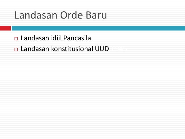 surat perintah orde baru baru, orde dan Orde reformasi lama,