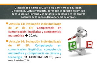 Orden 16 de junio del Currículo de Educación Primaria | PPT