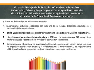 Orden 16 de junio del Currículo de Educación Primaria | PPT
