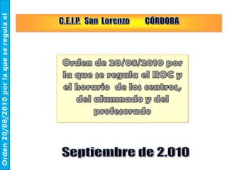 Septiembre de 2.010 