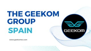 THE GEEKOM
GROUP
SPAIN
www.geekomes.com
 