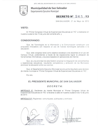 Ordenanza Municipalidad de San Salvador