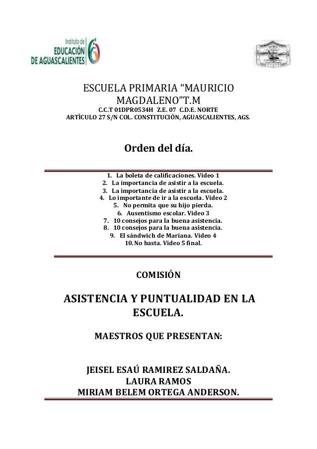 orden del dia del spb orden del dia platica orden del dia