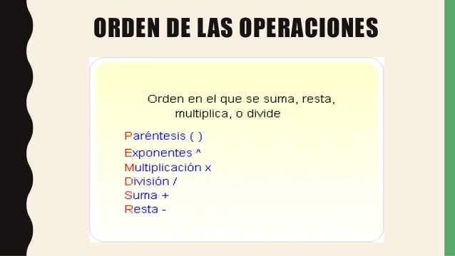 Orden de operaciones matematicas pdf file