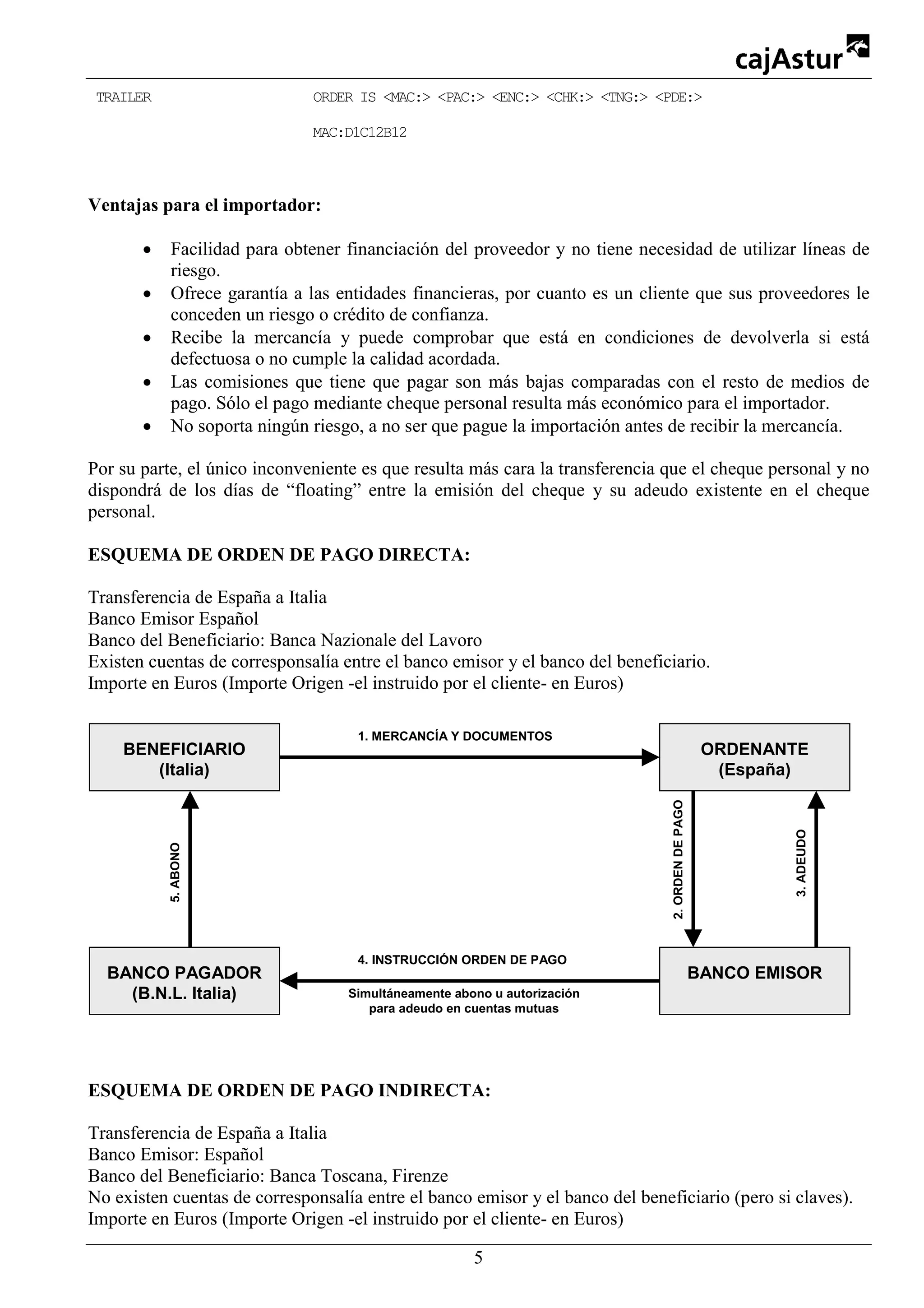 Orden de pago simple | PDF