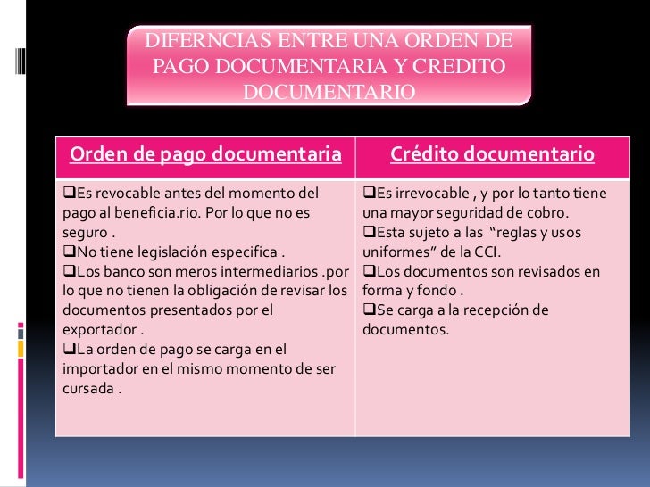 Orden de pago y cheque internacional