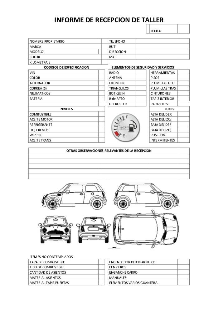 Orden de recepcion mst 2016