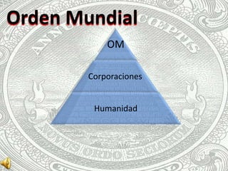 Orden Mundial
            OM

        Corporaciones


         Humanidad
 