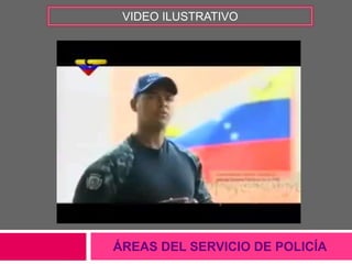 ÁREAS DEL SERVICIO DE POLICÍA
VIDEO ILUSTRATIVO
 