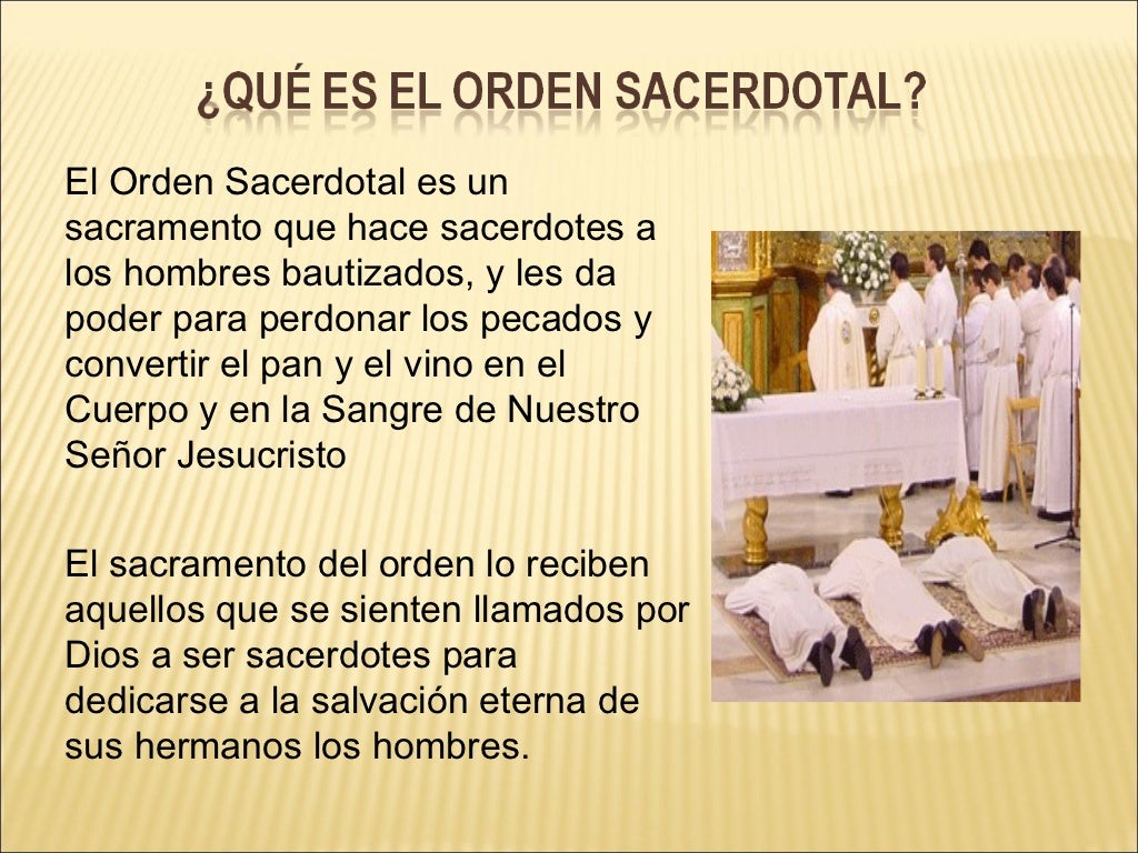 Orden sacerdotal Orden sacerdotal