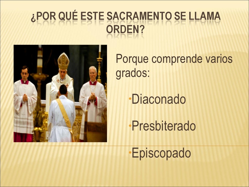 Orden sacerdotal Orden sacerdotal