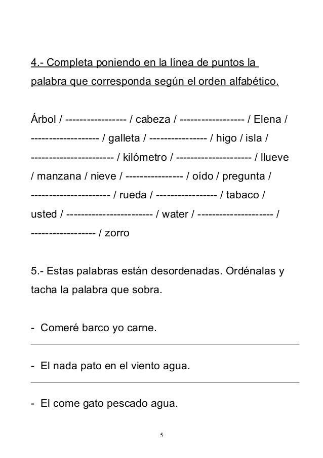 Orden secuencia temporal