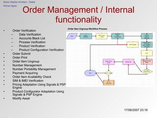 Order Management Plus Integration Topics | ODP