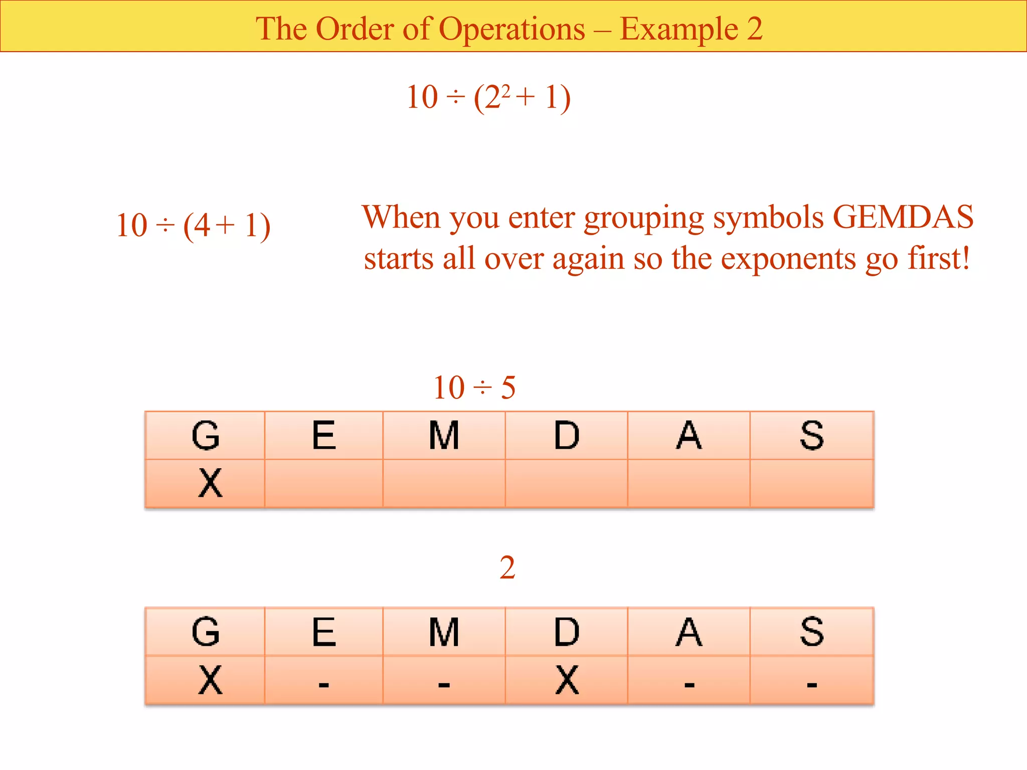 Order Of Operations | PPT