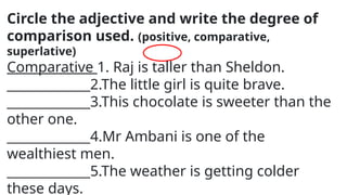 ORDER AND DEGREE OF ADJECTIVES WORKSHEET.pptx