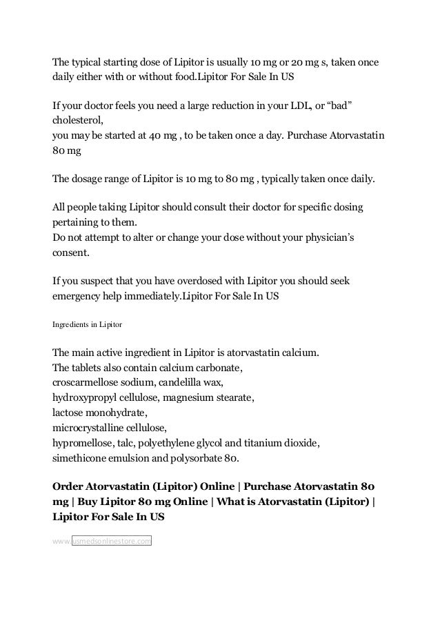Lipitor to buy online