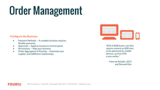 Four51's B2B eCommerce OrderCloud Platform Overview | PDF