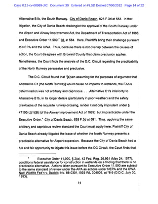 Case 0:12-cv-60989-JIC Document 30 Entered on FLSD Docket 07/06/2012 Page 14 of 22



  Aler i Blb, he Sout Runw ay.Ciy of...