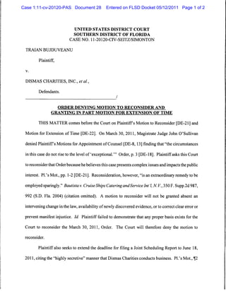 Case 1:11-cv-20120-PAS Document 28   Entered on FLSD Docket 05/12/2011 Page 1 of 2
 