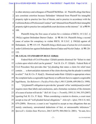 Order Dismissing RICO Darren Chaker | PDF