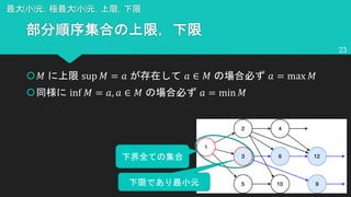 š! sup ! = & & ∈ ! & = max !
š inf ! = &, & ∈ ! & = min !
23
 