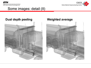 Some images: detail (II) Dual depth peeling Weighted average 