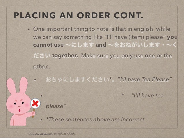 L2 Grammar Placing Orders L2 Grammar Placing Orders
