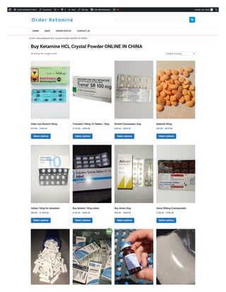  Buy Ketamine HCL Crystal Powder