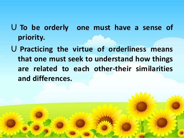 Orderliness