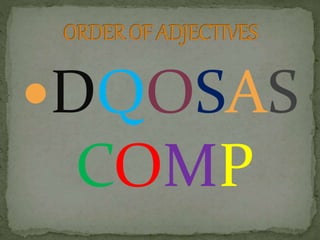 Order of adjectives | PPSX