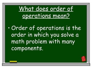 Order of operations | PDF