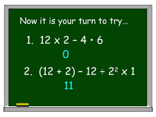 Order Of Operations | PPT