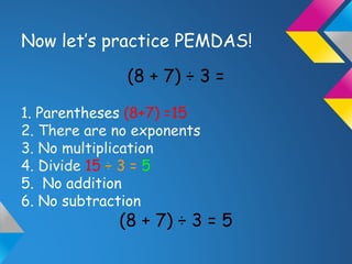 order of operations