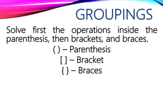 Order of operations | PPTX