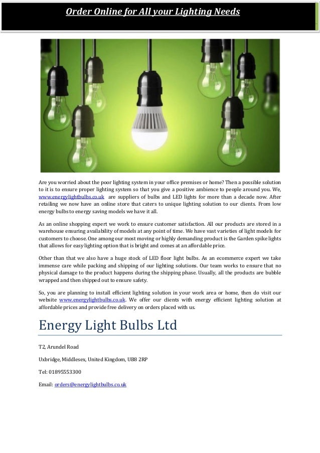 order online for all your lighting needs energy light bulbs ltd