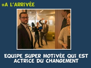 #a l’arrivee
Equipe super motivee qui est
actrice du changement
-
-
 