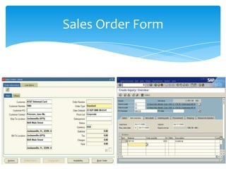 Sales Order Form
 