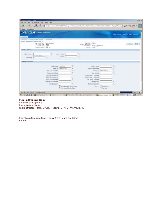 Order To Cash With Tables DOCX Order To Cash With Tables Docx
